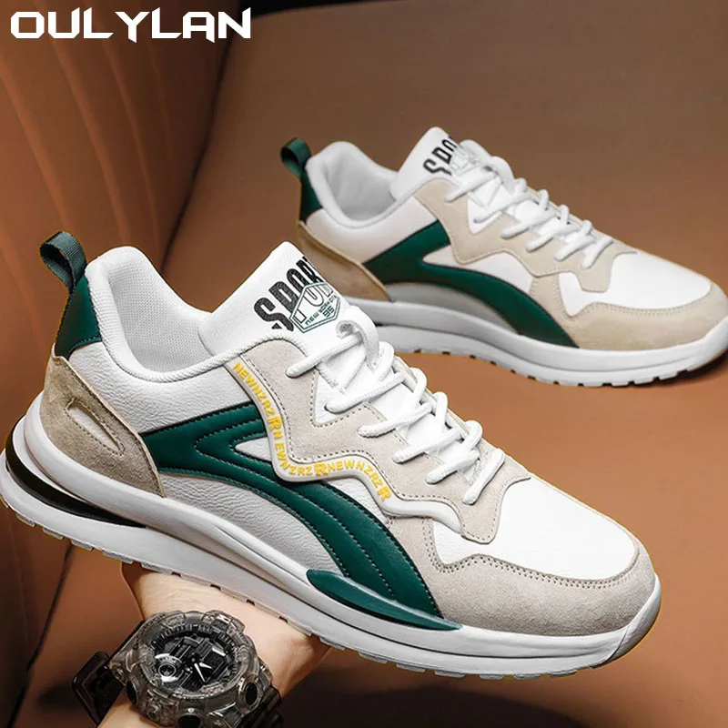 Oulylan Men's Summer Casual Running Shoes New Men's Sneakers Fashion Designer Platform Shoes Outdoor Tennis Training Shoes Male