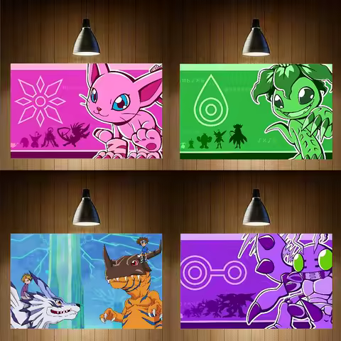 D-Digimon A-Adventure Flag Yard Idea For Party Banner Table Wall Decoratio Tapestry Polyester Printed Garage Or Outdoor