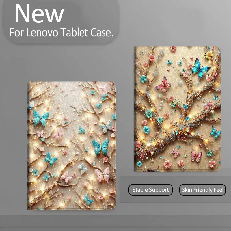 

Butterfly Art Beautiful For Xiaoxin Lenovo Tab Pad K11 K10 M10 P11 3rd Plus Pro Legion Y700 Y900 Gen4 2 Tablet Case Gift