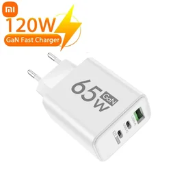 Xiaomi USB C Charger Block Powerful 120W GaN USB C Charger Block With QC5.0 USB C Charging Hub For High-speed Charging Safety