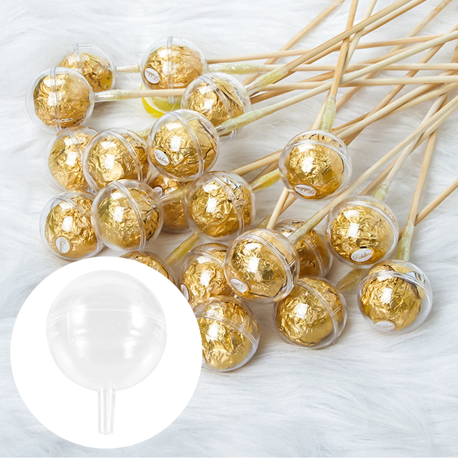 

95pcs Clear Chocolate Holder Candy Wrappers Decorative Cups for Truffles Wedding Party Kitchen Bar Supplies Disposable Straws