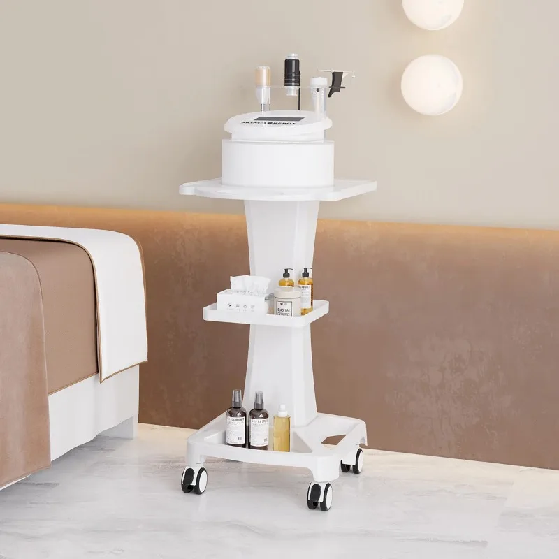 ‌Professional Hydrafacial Cart with Drawer-Heavy Duty Mobile Skincare Station Rolling Utility Trolley for Salon Equipment &Tools