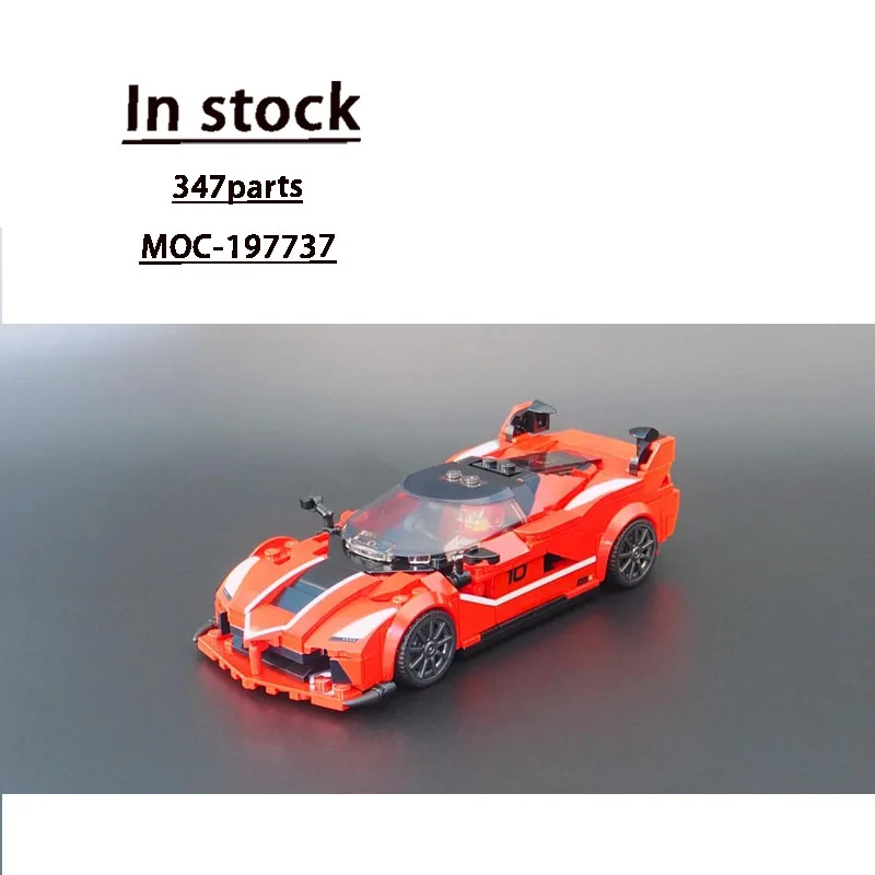 

MOC-197737 Новый культовый городской спортивный автомобиль 1990-х гонок, модель строительного блока, 347 деталей, игрушка на день рождения для мальчиков и детей в подарок