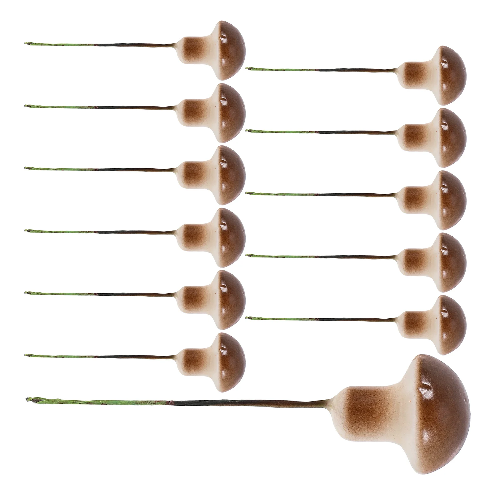 

50 Mini Mushroom Bonsai Decorative Foam Statues Garden Ornament Outdoor Stake Tiny Figurines Plant Micro Landscape DIY