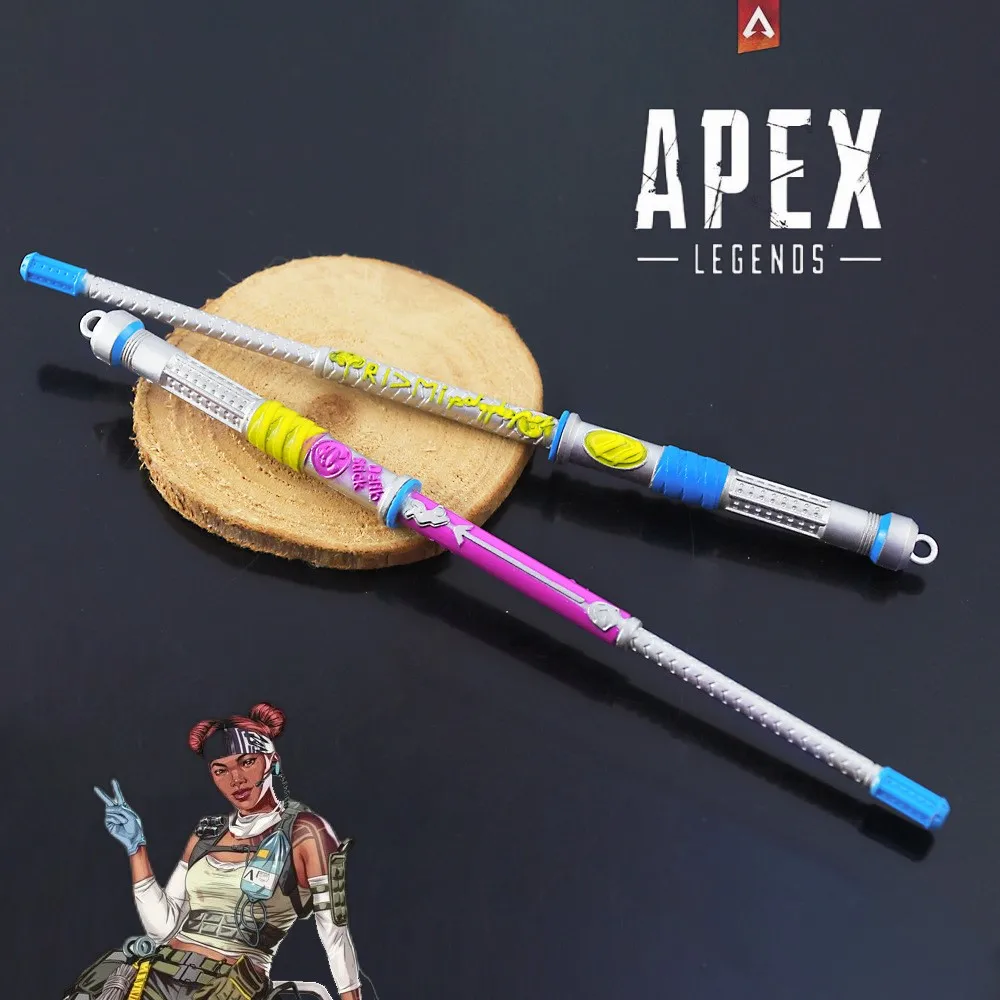 Apex Legends Heirloom Lifeline Heirloom Shock Sticks Game Keychain Weapon Knife Katana Sword Samurai Birthday Kids Toys for Boy