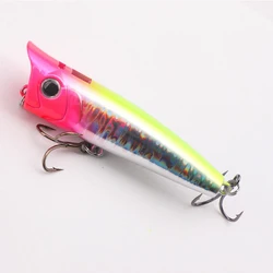 Topwater Popper 9g-14g floating Rock pop Artificial Hard Baits for Bass Perch Pike Fishing Lure
