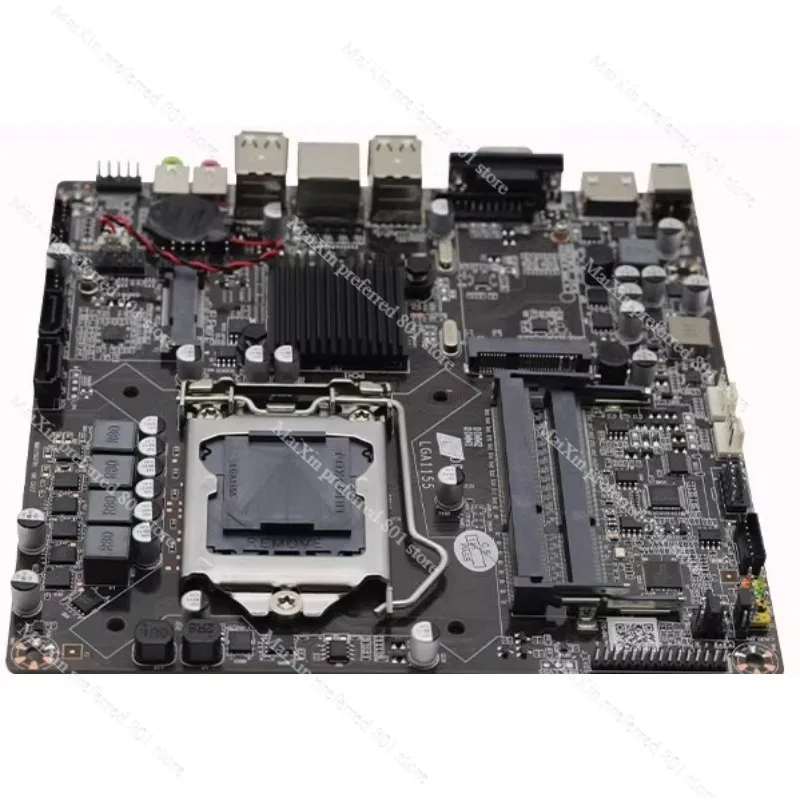 Placa principal H61itx LGA1155 placa principal LVDS ultrafina memoria DDR3 mini placa principal h61