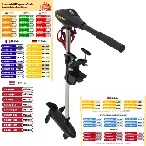 Silnik elektryczny do łodzi pontonowej 40 lbs, silnik zaburtowy elektryczny, zasięg 6 km, wysuwany do napędzania śruby, do wędkowania