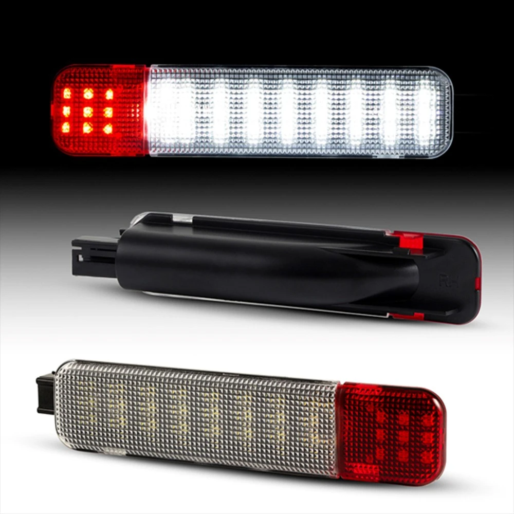 مصباح باب LED لسيارة شيفروليه سيلفرادو جي إم سي سييرا C/K 1500 2500 3500 كاديلاك إسكاليد هامر مصباح جو داخلي التوصيل والتشغيل