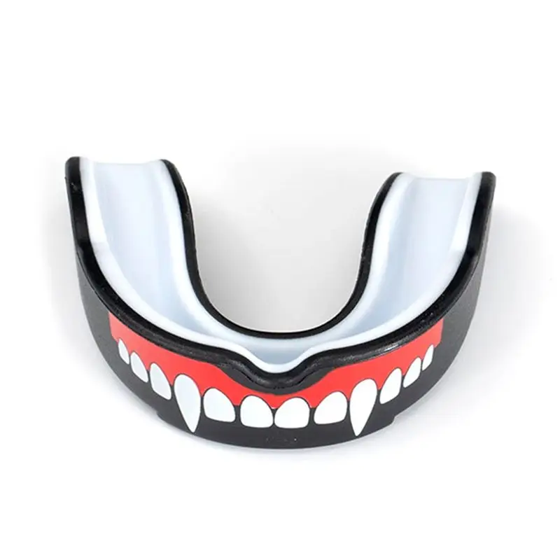 AEF6-Sports Mouth Guard Sports Mouthpiece Shock Absorbing Boxing Tooth Guard EVA Shield For Boxing Football Karate