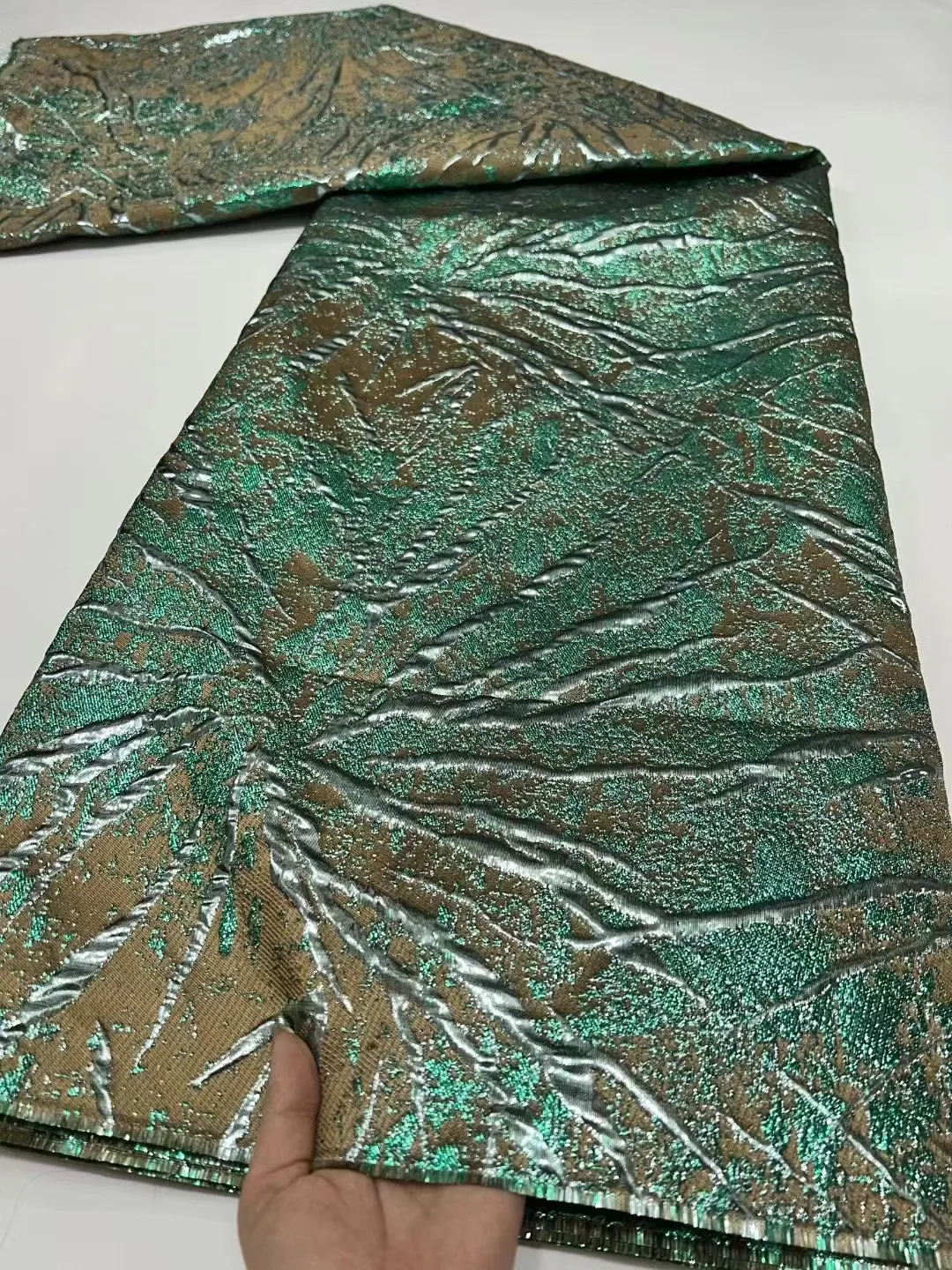 

High Quality African Nigerian Brocade Lace Fabric French Jacquard Embroidery DIY Sewing Party Cloth Fashionable Home Decor