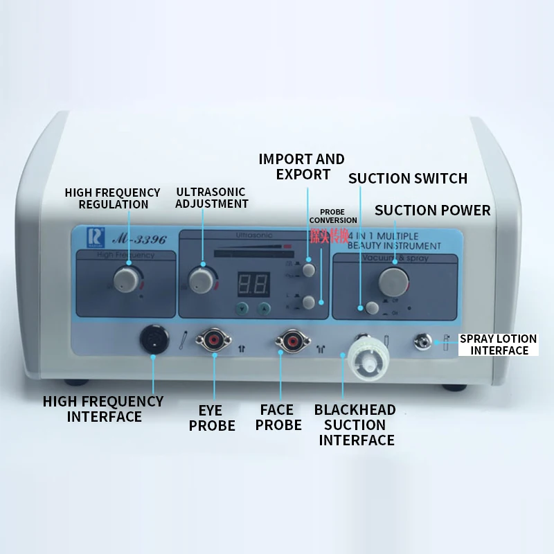 M3396 Four-in-one Multi-function Beauty Instrument Blackhead Suction Artifact Ultrasonic Import and Export Instrument For Beauty