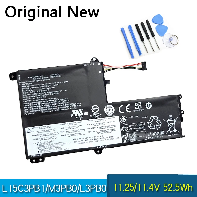 NOVA Bateria Original L15L3PB0 L15M3PB0 L15C3PB1 Para Lenovo IdeaPad YOGA 520-14IKB 330S 320S-15AST 15IKB 15ISK 14AST 14IKB 15ARR