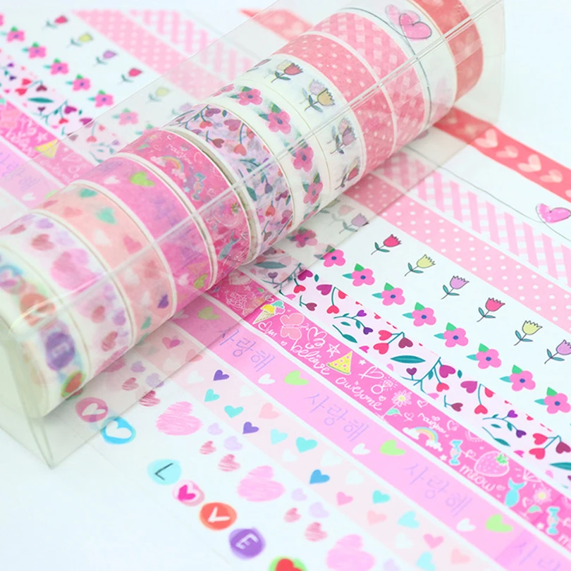 12-teiliges Grid Washi Tape Set Basic Masking Tape Journal Supplies Dekoratives Klebeband Scrapbooking Briefpapier Niedliches Washitape