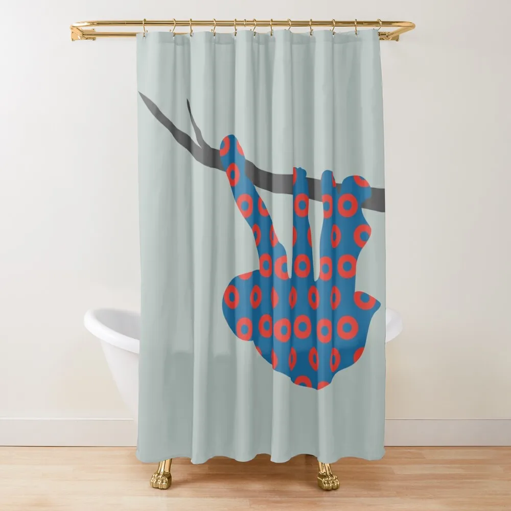 Phish Sloth Donuts Shower Curtain Modern Accessory Bathrooms Shower Waterproof Shower Set For Bathroom Curtain