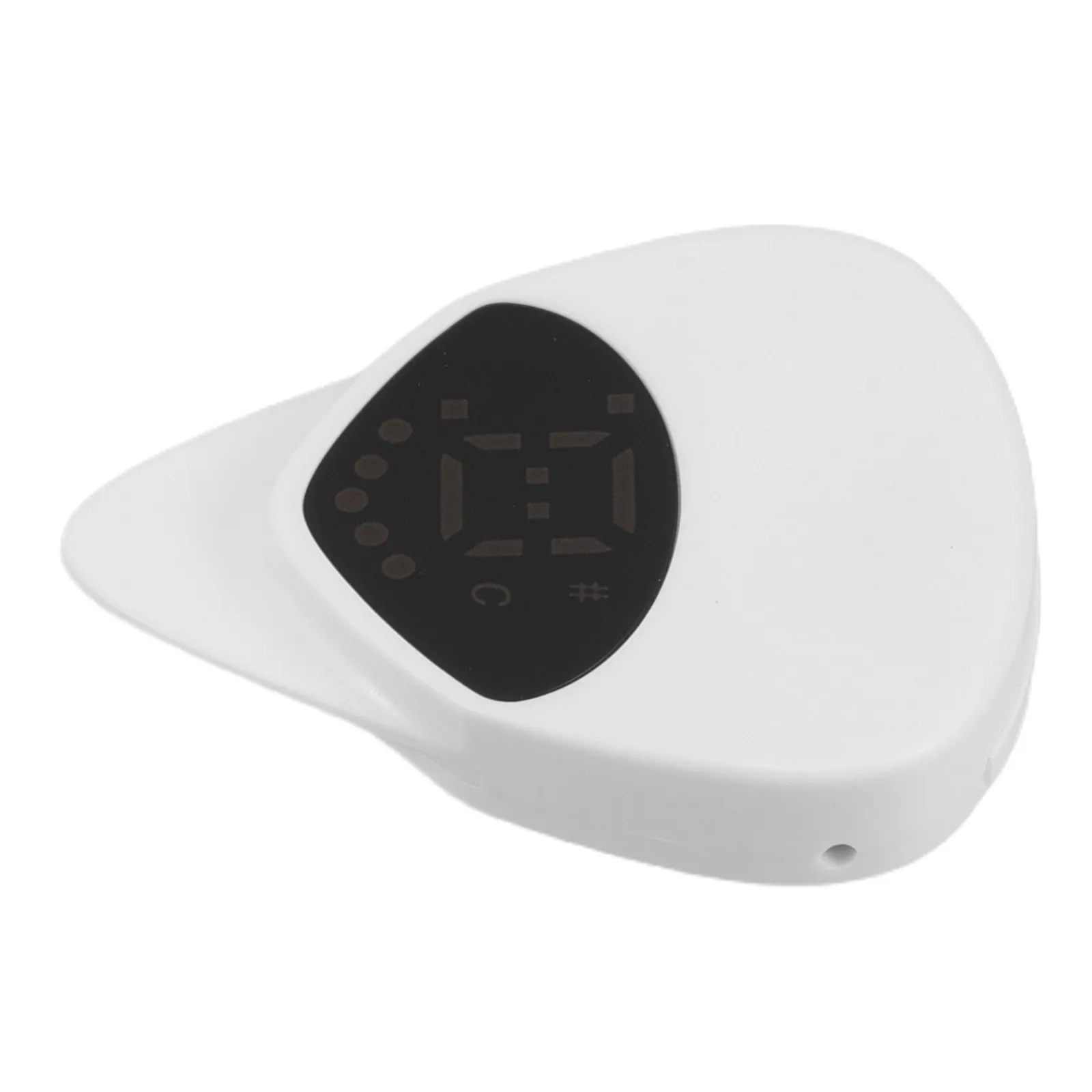 

Тюнер для гитары в форме медиатора, точный инструмент для настройки акустических и электрогитар, компактный портативный металлический тюнер-звукосниматель для сцены и записи