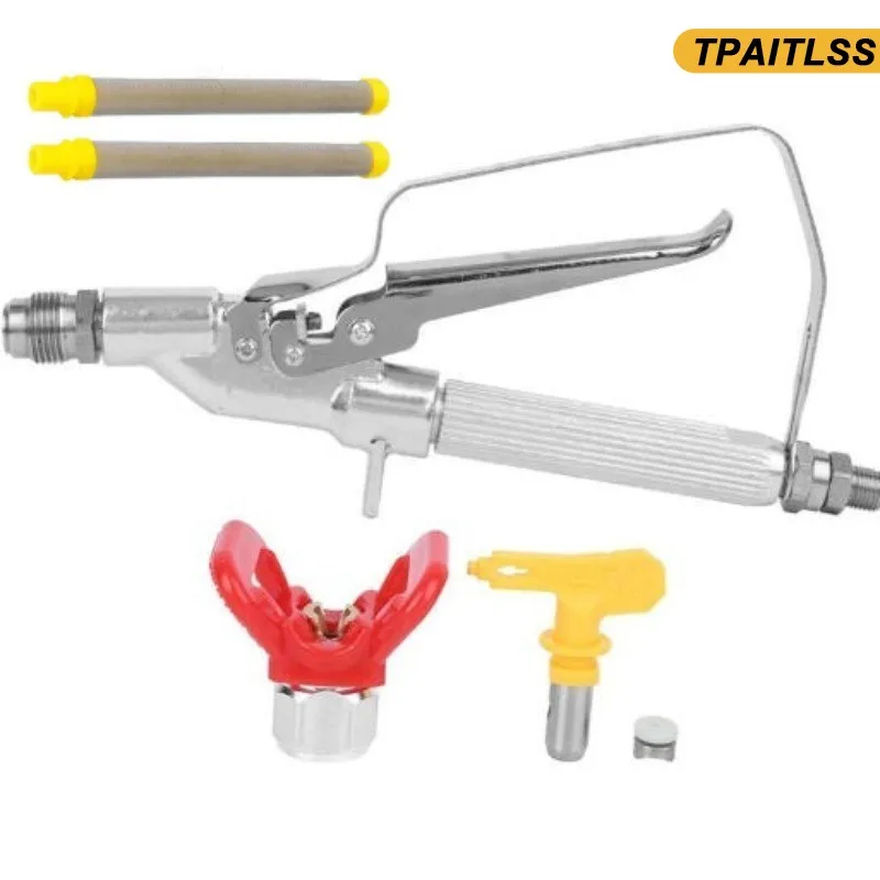 3600PSI Airless in-Line Paint Spray Gun W/Guard & Filters 517 Tip