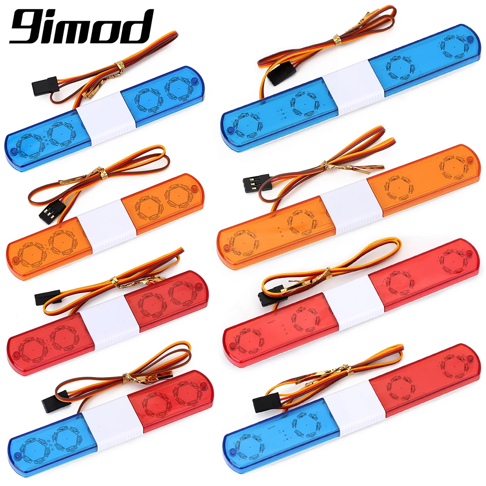 9imod 113/143mm multi-fonction clignotant RC voiture lumière LED lumière alarmante pour 1/10 1/8 RC voiture HSP Kyosho Traxxas Tamiya pièces