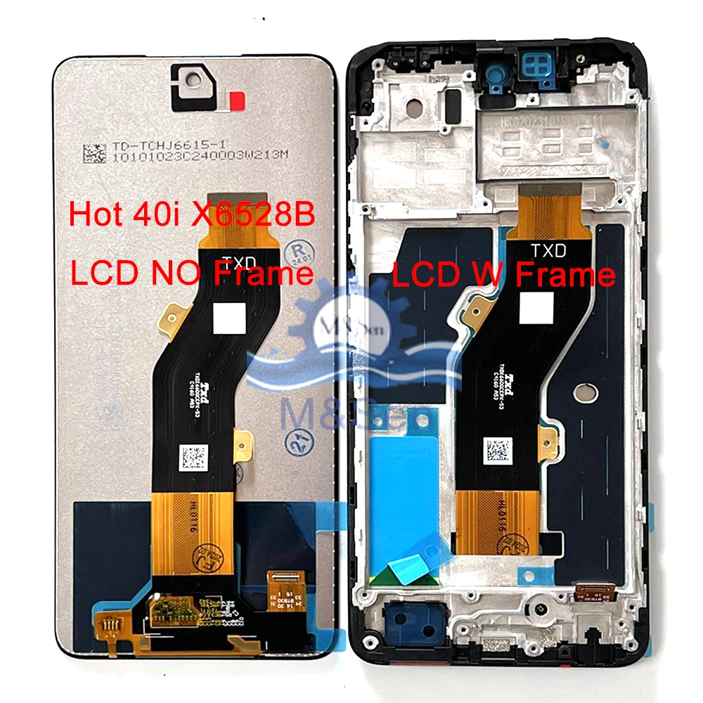 Przetestowany na ekran wyświetlacza Infinix Hot 40i LCD X6528B Digitizer Panel dotykowy dla ramki Infinix Hot 40 Pro X6837 LCD Hot40 X6836