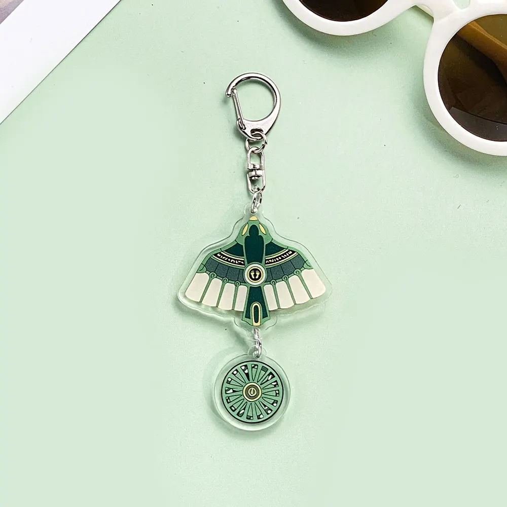 زيلدا لعبة شعبية أسطورة زيلدا: دموع المملكة سلسلة مفاتيح مصنوعة من الأكريليك المساعدون حقيبة كرتونية قلادة حلية كيرينغ هدية #5