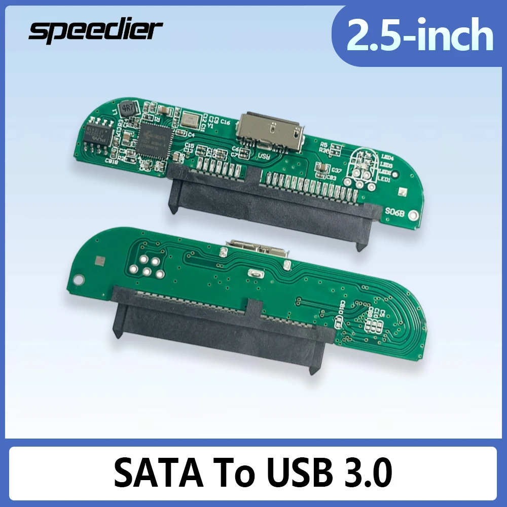 

Speedier 2.5-inch Portable Hard Drive Adapter Board SATA To USB 3.0 2.5" Enclosure Top and Bottom Covers with 3.0 Adapter Board