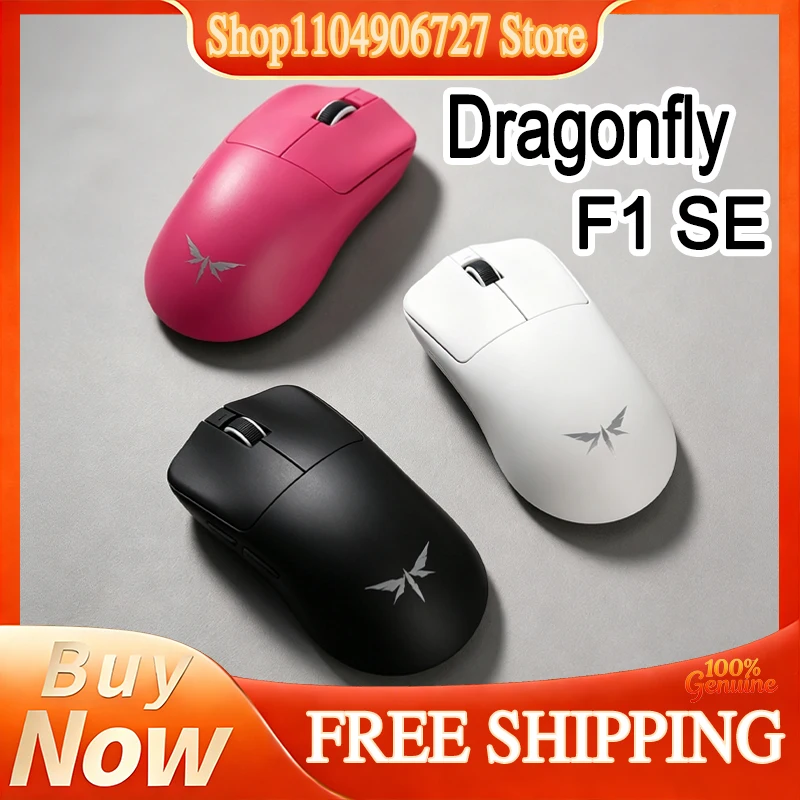 VGN Dragonfly F1 SE Tri‑Mode 2.4G Wireless Bluetooth Gaming Mouse 57g Lightweight PAW3311 Sensor Long Battery Life Wired Mice