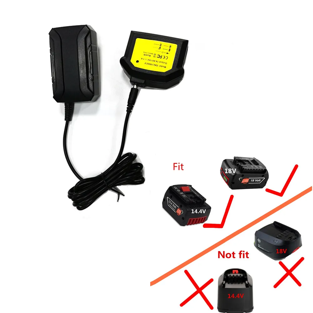 Ładowarka do akumulatorów litowo-jonowych Bosch 14,4 V 18 V BAT609 BAT609G BAT618 BAT618G AL1860CV AL1814CV AL1820CV Bezpieczne ładowanie