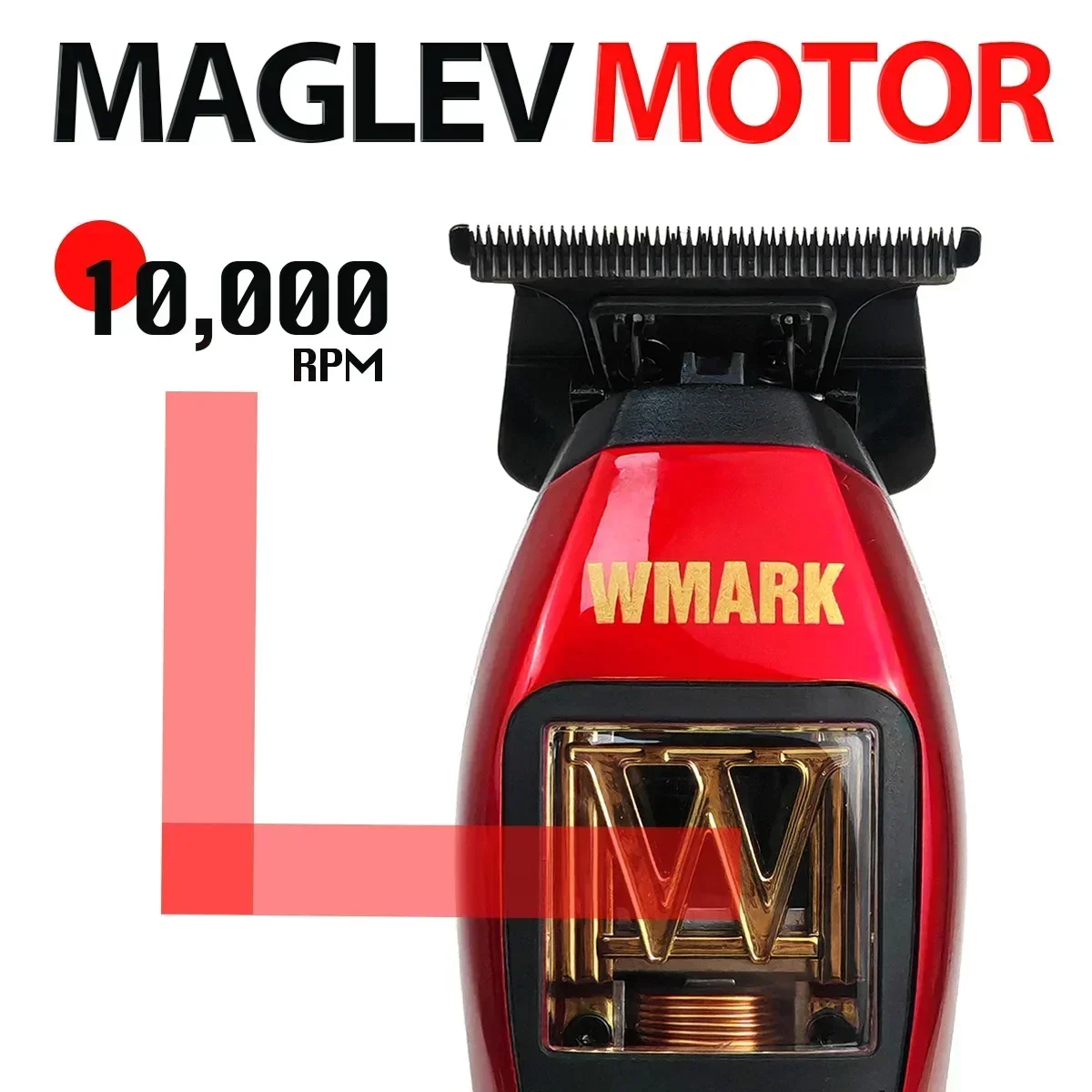 Professioneller 3-Shell-Hochmotor 10000 U/min WMARK NG-XT1 808 8200 U/min Rasierer Haarschneider DLC-Klingen-Haarschneider mit Ladestation