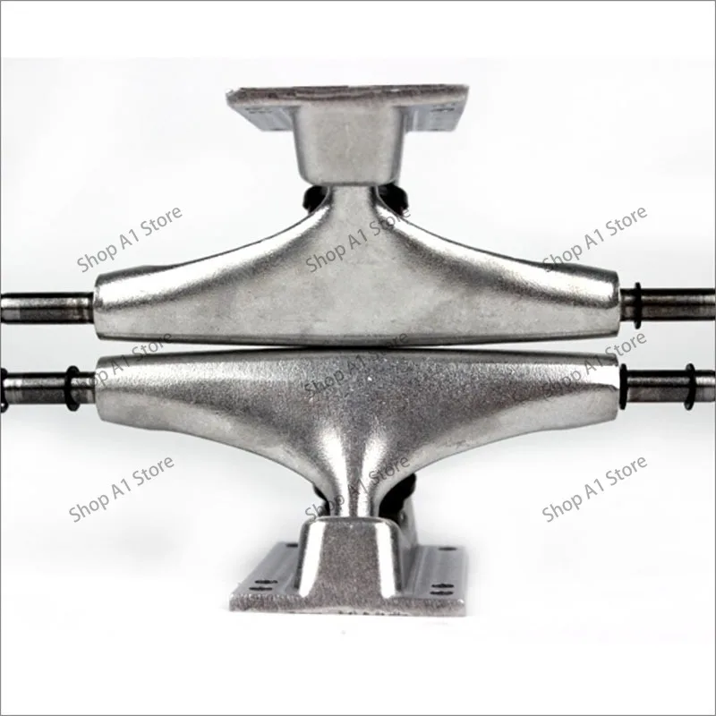 5 Inch Seagull Shape Skateboard Trucks, Aluminum Skate Bridge and Wheels, Fit Fish Board, Double Kick Skateboard Cruiser