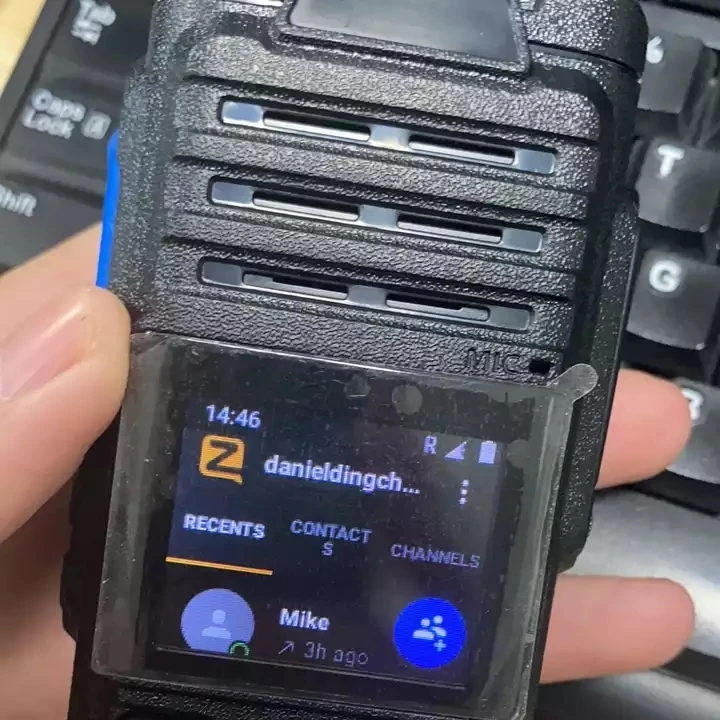 Zello walkie talkie KOLEEJ VP579 Poc Wifi Blue tooth Radio colorful display Realptt walkie talkie 4G/3G/2G GPS tracking