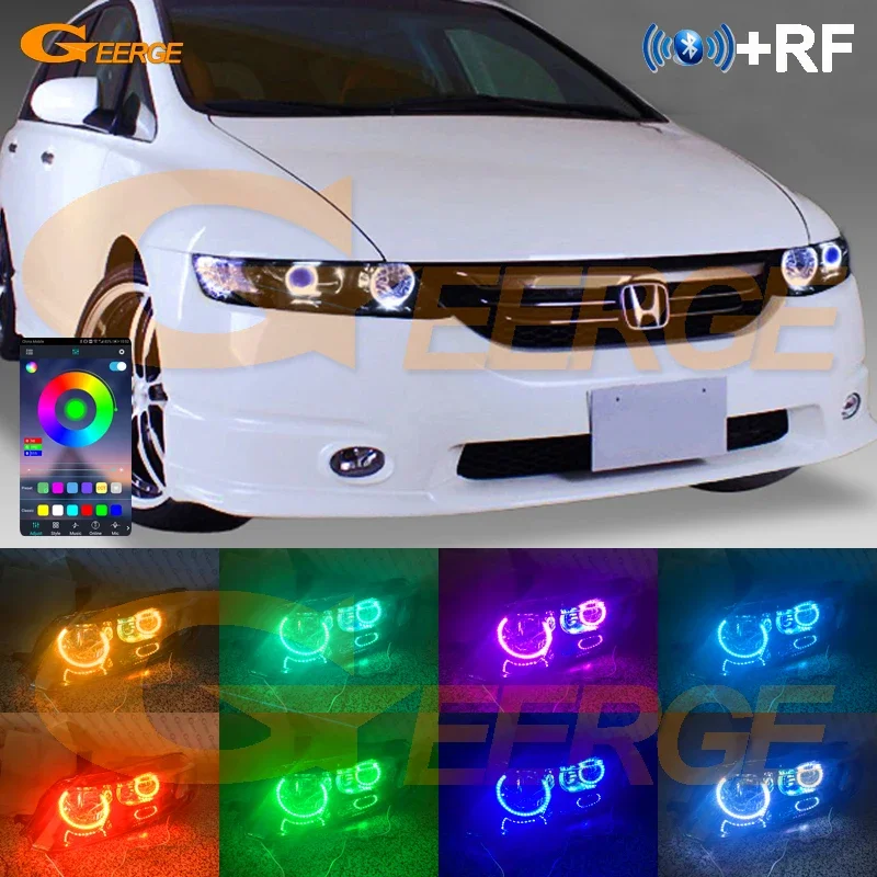 

For Honda Odyssey RB1 RB2 2003 2004 2005 2006 2007 2008 Bluetooth-Compatible APP Multi-Color Ultra Bright RGB LED Angel Eyes Kit