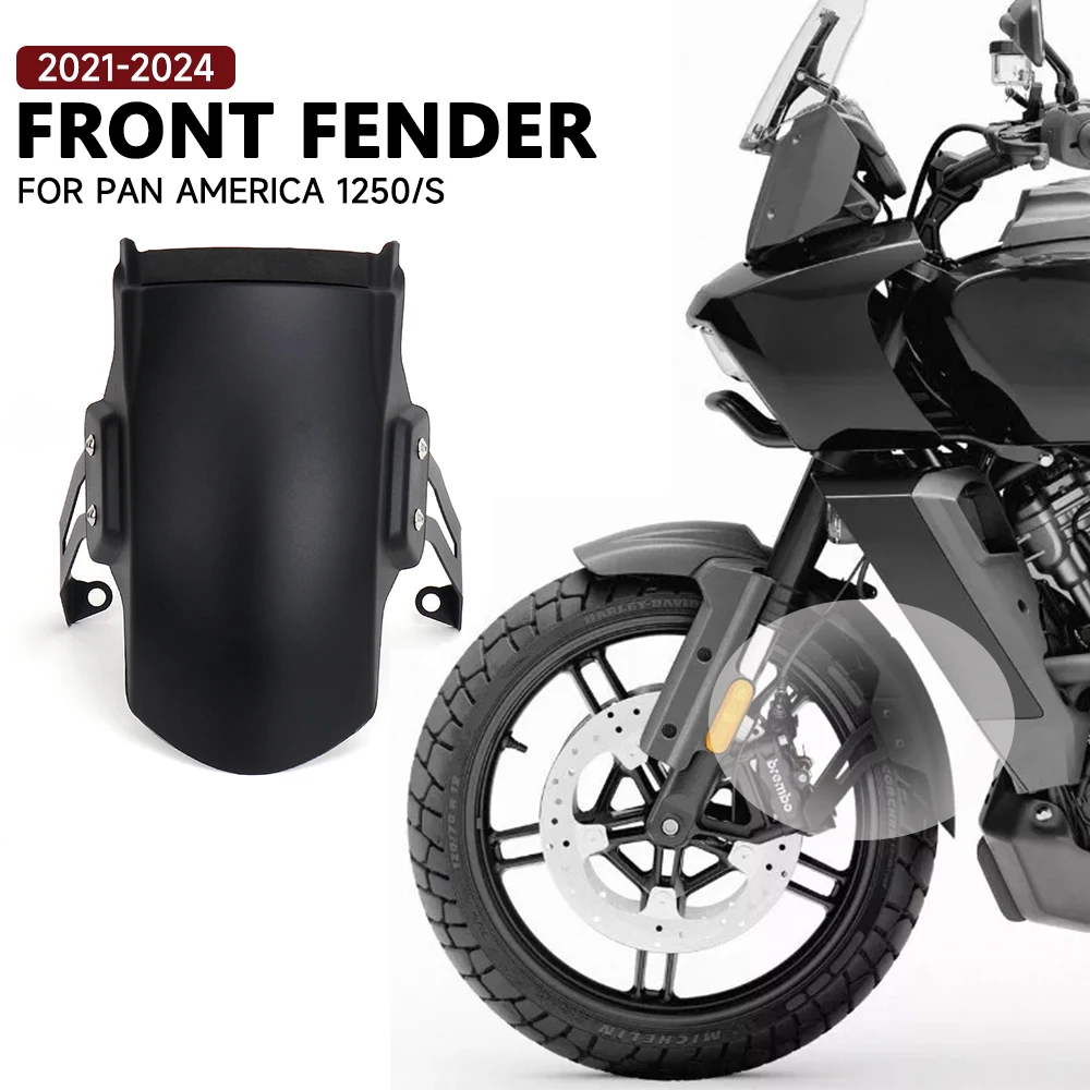 

Motorcycle Front Fender For PAN AMERICA 1250 S Pan America 1250 PA1250 PA1250S 2021 2022 2023 2024 Black Mudguard Accessories