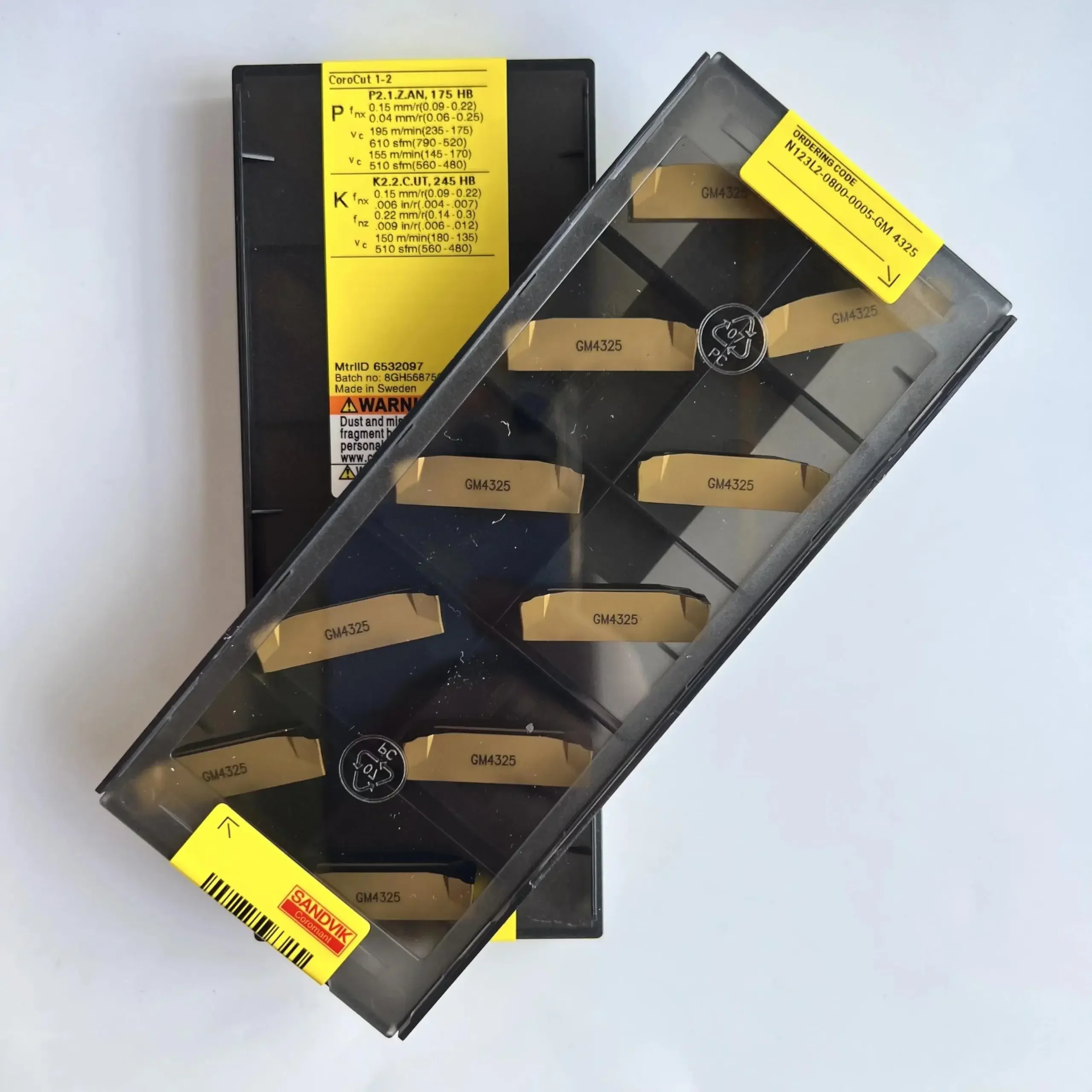 N123L2-0800-0005-GM 4325 /Legierungsklinge 10 Stück