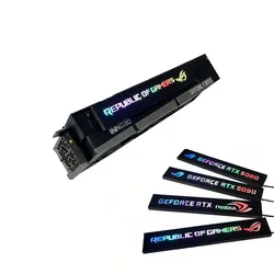 MOD ARGB GPU Side Panel 5090 5080 4090 Graphics Card Decorative Lighting Board 5V 3PIN ARGB AURA SYNC PC Modding Water Cooler