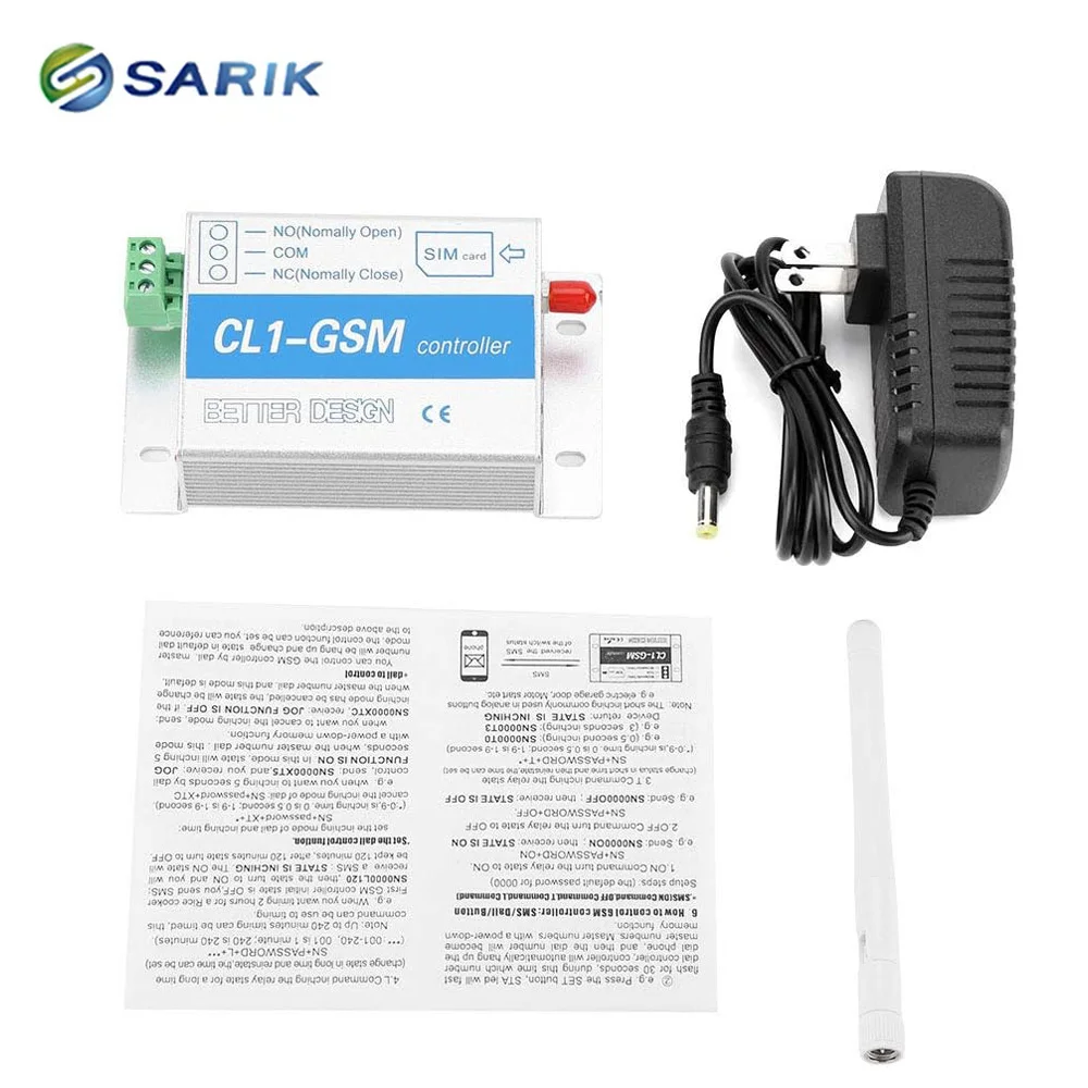 

CL1-GSM Wireless GSM SMS Remote Control Relay Smart Switch Home Security EU Plug Phone Remote Control Relay Switch Quad Band