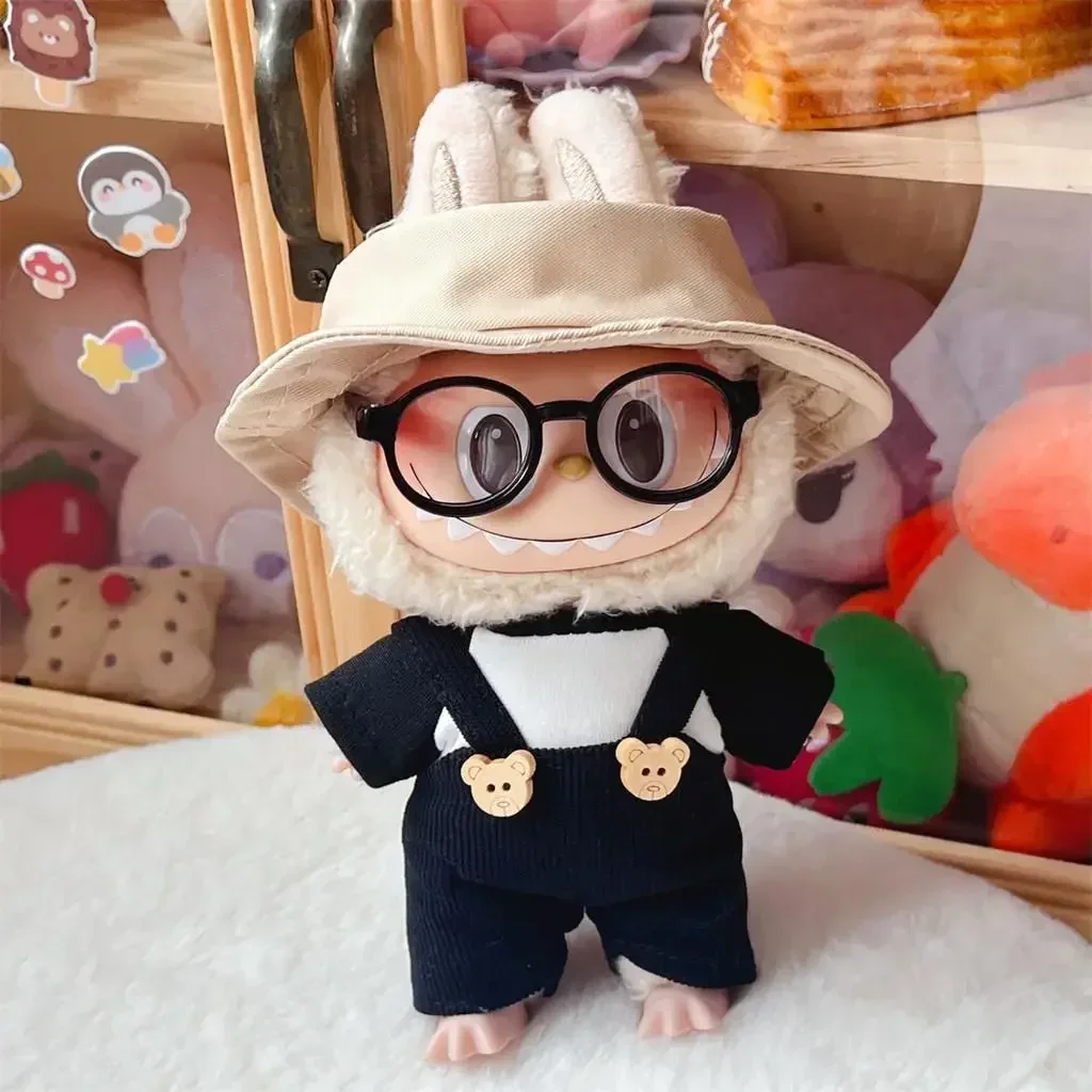 Mini Plush Doll'S Clothes Outfit Accessories For Korea Kpop Exo Labubu V1 V2 Idol bear overalls Clothing Gift