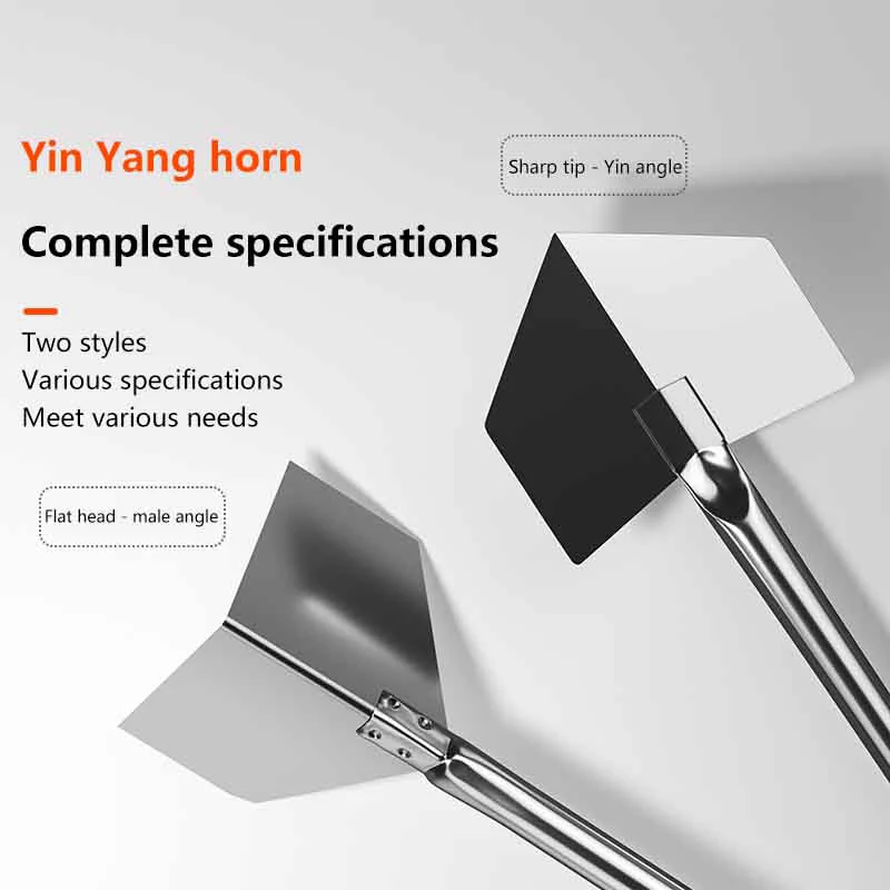 1/4 قطعة أدوات البناء الفولاذ المقاوم للصدأ سكينة معجون دريوال كاشطات أداة اليد داخل الزاوية الخارجية كشط يين يانغ مجتذب #3