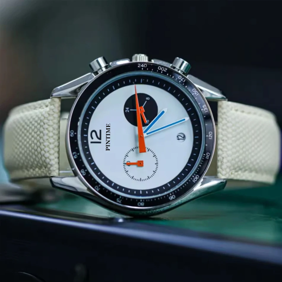 ساعات PINTIME للرجال أنيقة راقية للرجال رجل فاخر حركة أوتوماتيكية كوارتز ميكانيكية معصم للرجال هدية ساعة مقاومة للماء رجل