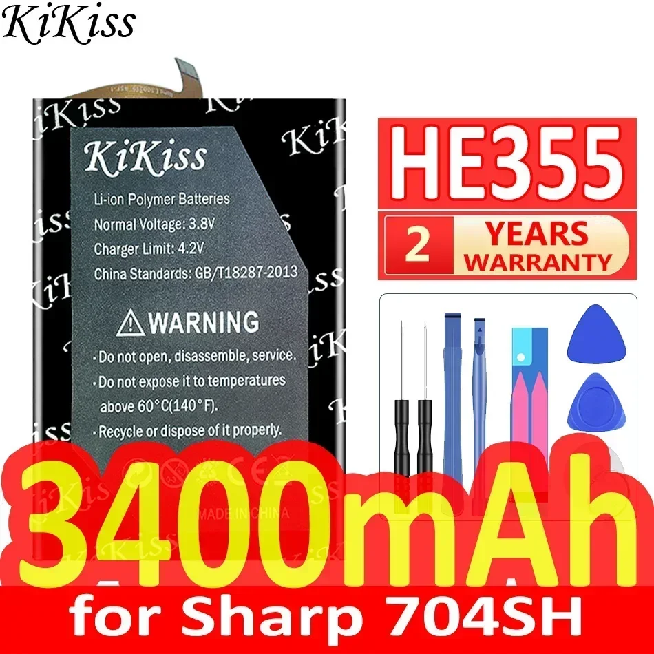 KiKiss Battery 3400mAh HE355 for Sharp 704SH