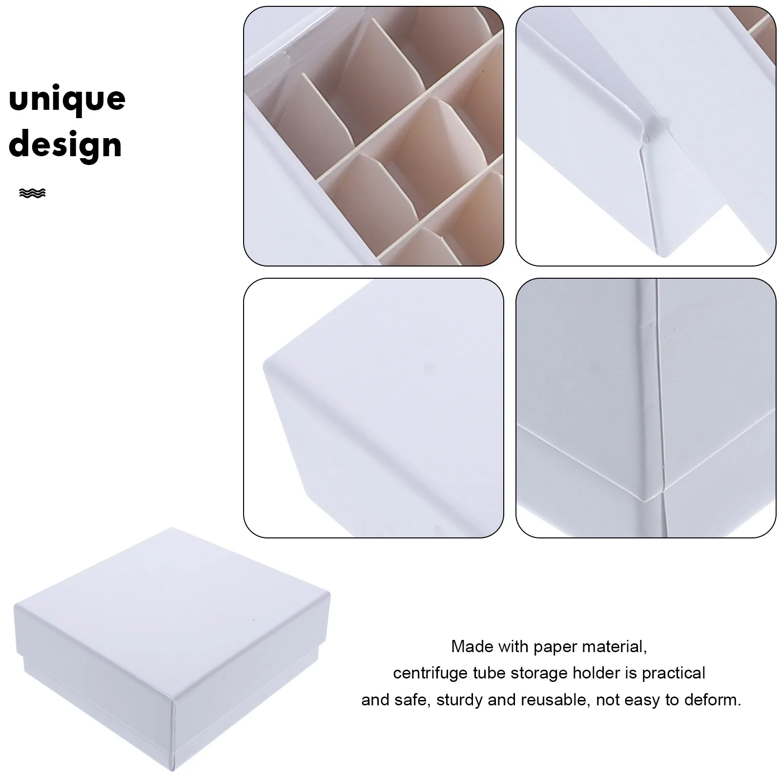 Tube Box Microcentrifuge Holder Storage for Freezer Container Cryogenic