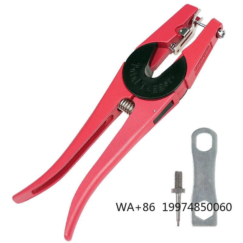 

Veterinary Red Color Metal Cattle Cow Ear Tag Applicator Animal Ear Tag Plier Pig Cattle Sheep Ear Marking Pliers