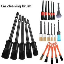 1/5Pcs Car Detailing Cleaning Brushes Soft Detail Brush Wheel Cleaner Auto Dust Removal Brush Car Interior Exterior Accessories