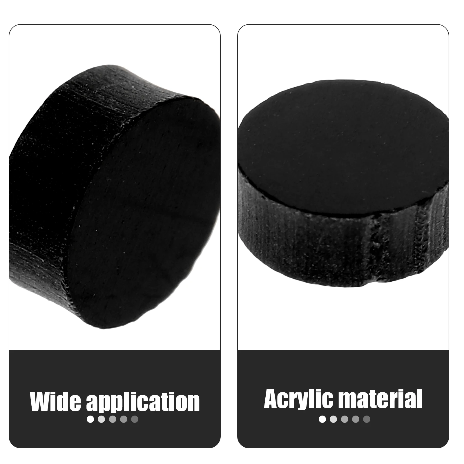 

100 Pcs Finger Board Guitar Fretboard Neck Inlay Dots Decorate Decals Black Stickers