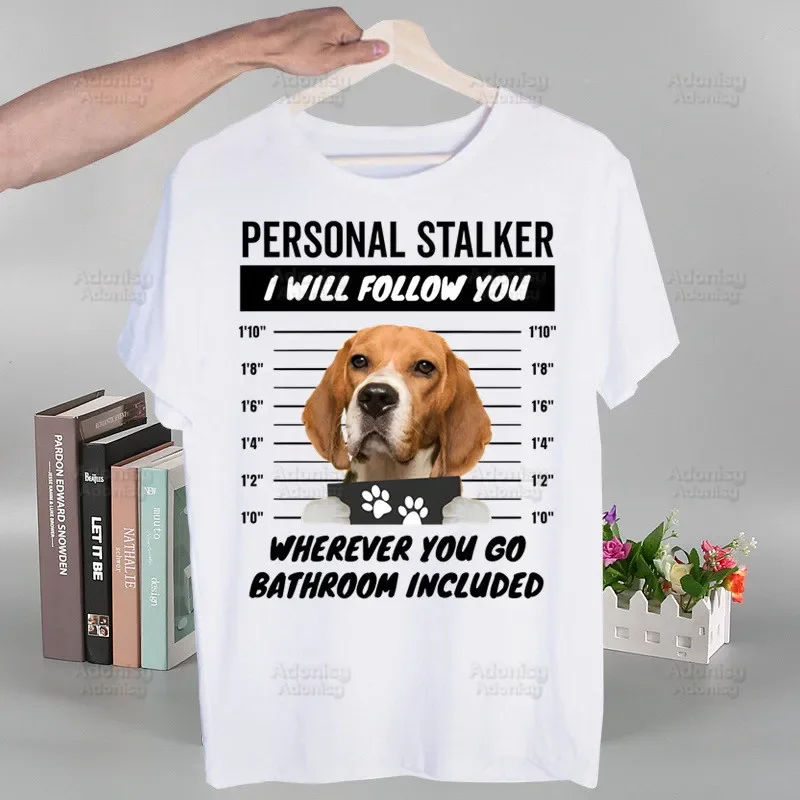 Beagle Cartoon Men\'s T-shirts Funny Hip Hop Summer Women Men Bagel Dog Cute Tshirts Ulzzang Harajuku T-Shirt Shirt