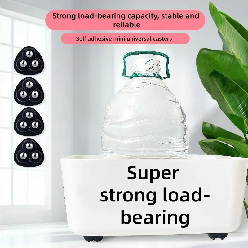 Mini Self-Adhesive Casters, Adhesive Rotating Sliders, Pulleys Suitable for Coffee Machines and Kitchen Appliances