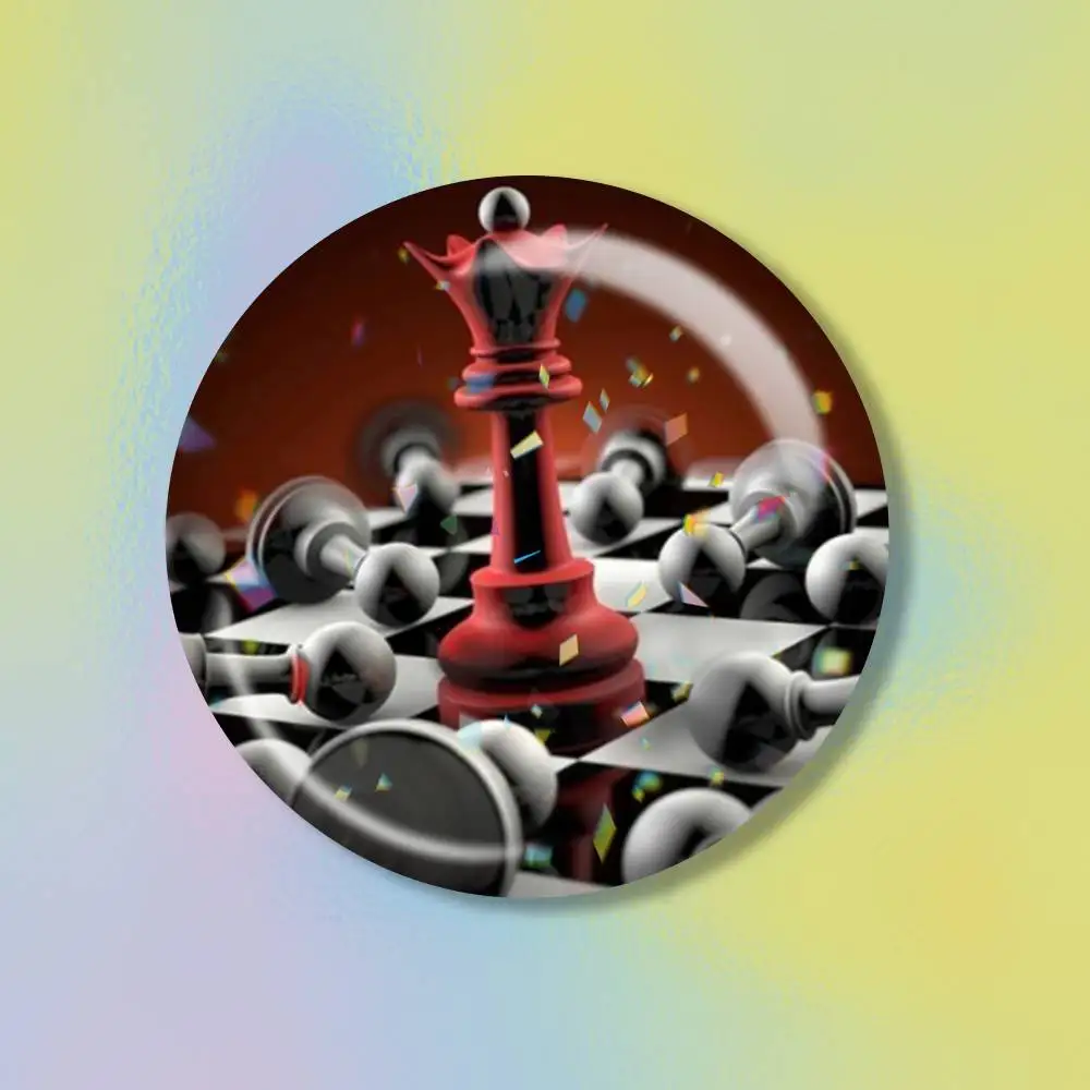 Competitive Chess Game  Tin badges in 25/32/44/58/75mm, brooch pins for accessories & gifts,Souvenir.