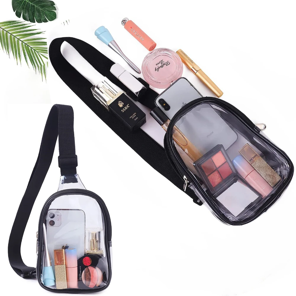 Mini Waterproof Transparent PVC Clear Crossbody Belt Sports Bag Women Men Casual Messenger Handbag Concert Stadium Approved Gift keith jarrett budapest concert 2 cd