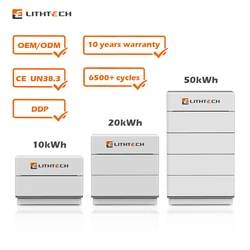 LITHTECH solar lithium high voltage storage 48v 200ah lifepo4 battery  batteries pack