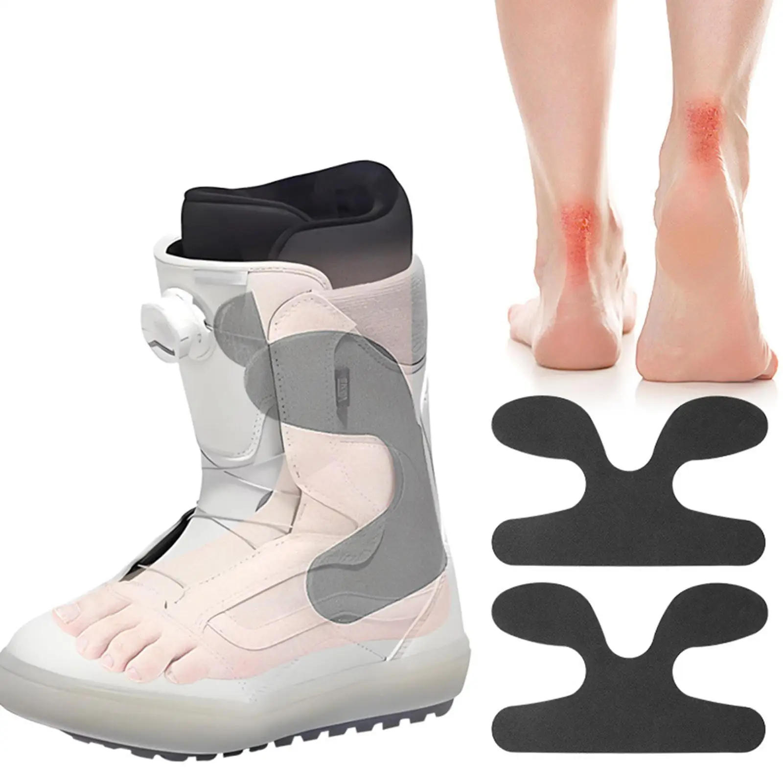 Ski Boot Accessories EVA Ankle Wrap Pads Self Adhesive Ski Pads for Snowboard Instep Straps Comfort Guard