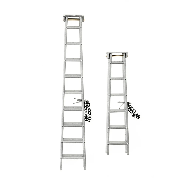 A84F-1/10 Scale Accessories Mini Folding Ladder For 1:10 RC Crawler Car Traxxas TRX4 Axial SCX10 AXI03007 Tamiya